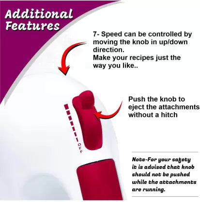Inalsa Easy Mix Mixer 250 W Hand Blender  (Red, White) Inalsa Easy Mix Mixer 250 W Hand Blender  (Red, White)